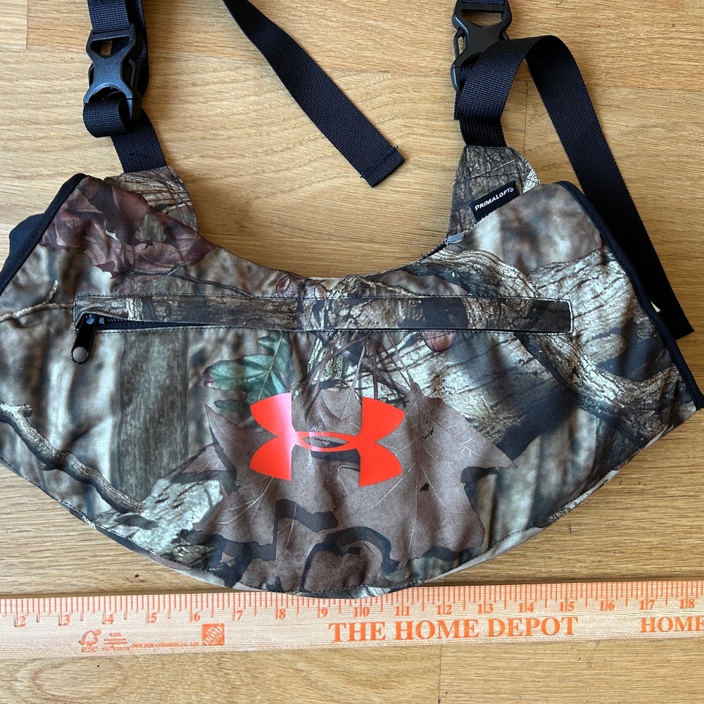 Under Armour Camouflage Crossbody Bag with Red Logo
